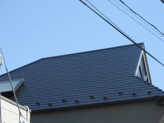 横浜市港北区　棟板金交換　屋根塗装　完工