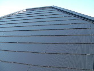 横浜市　屋根塗装　遮熱塗料　サーモアイシリコン　完工