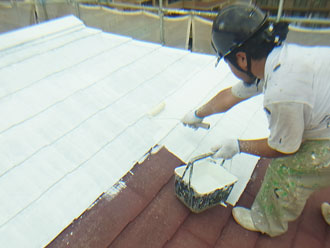 横浜市都筑区　屋根塗装　遮熱塗料