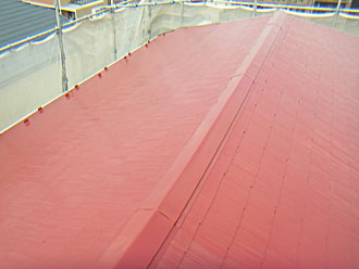 横浜市都筑区　屋根塗装　遮熱塗料　アレスクールSi　完工